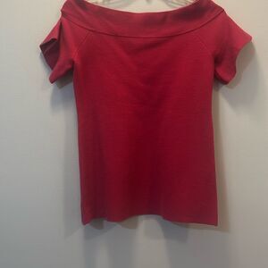 ANN TAYLOR Petite Collection Magenta Sweater Top Size: Medium Petite